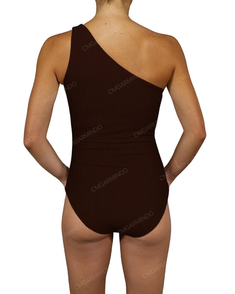 Wide One Shoulder One Piece