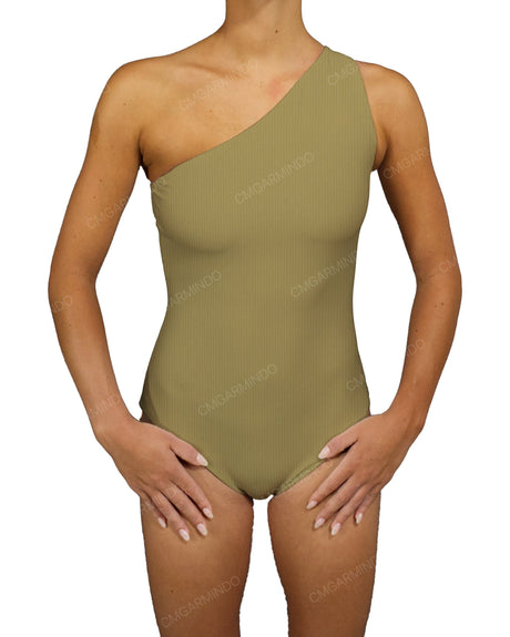 Wide One Shoulder One Piece