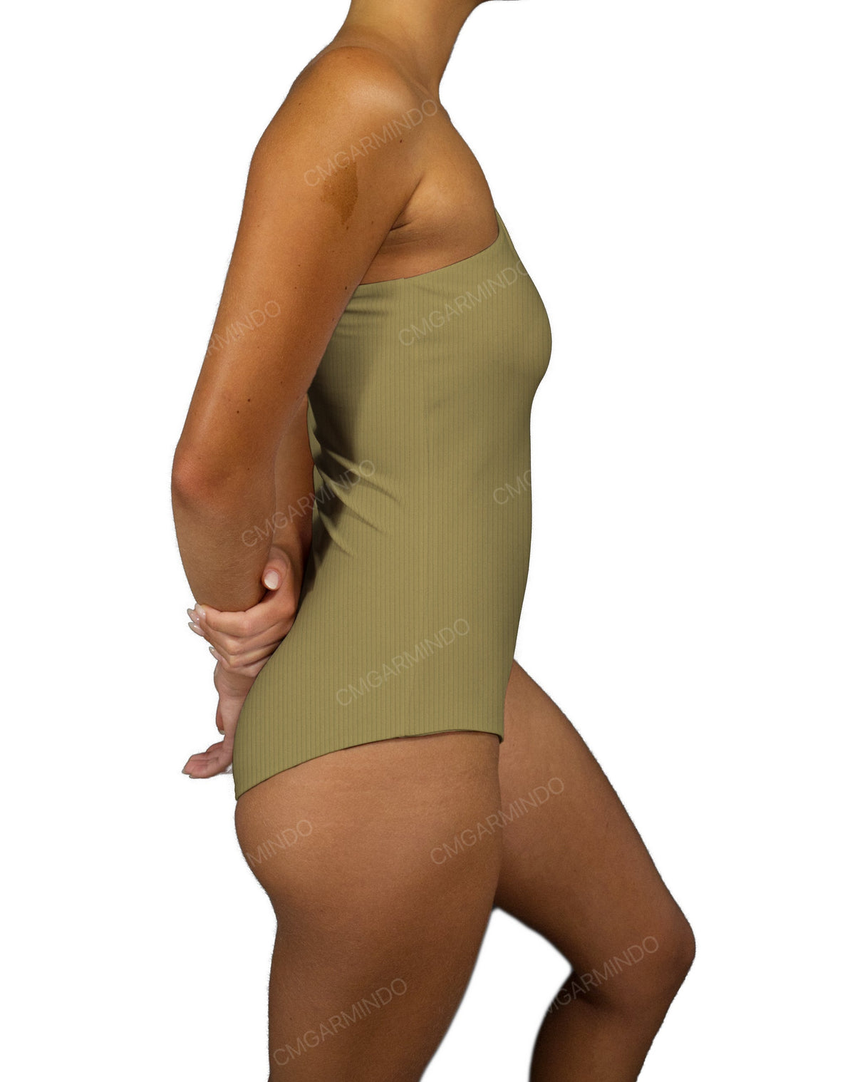 Wide One Shoulder One Piece
