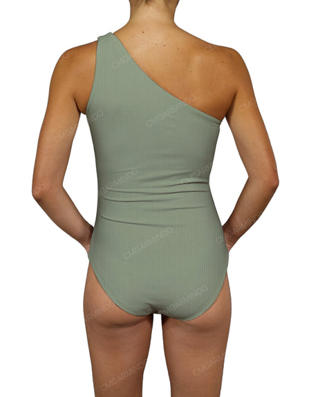 Wide One Shoulder One Piece