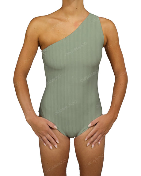 Wide One Shoulder One Piece