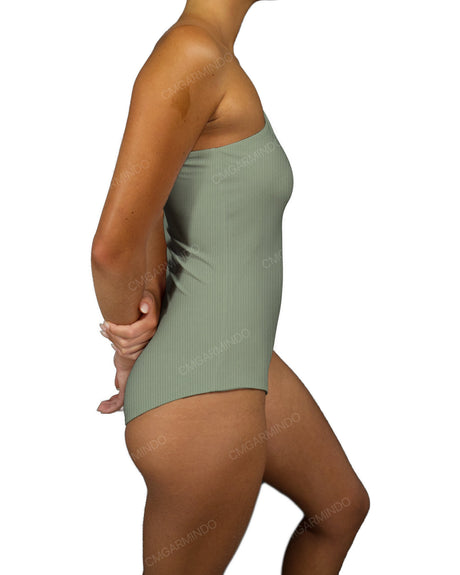 Wide One Shoulder One Piece