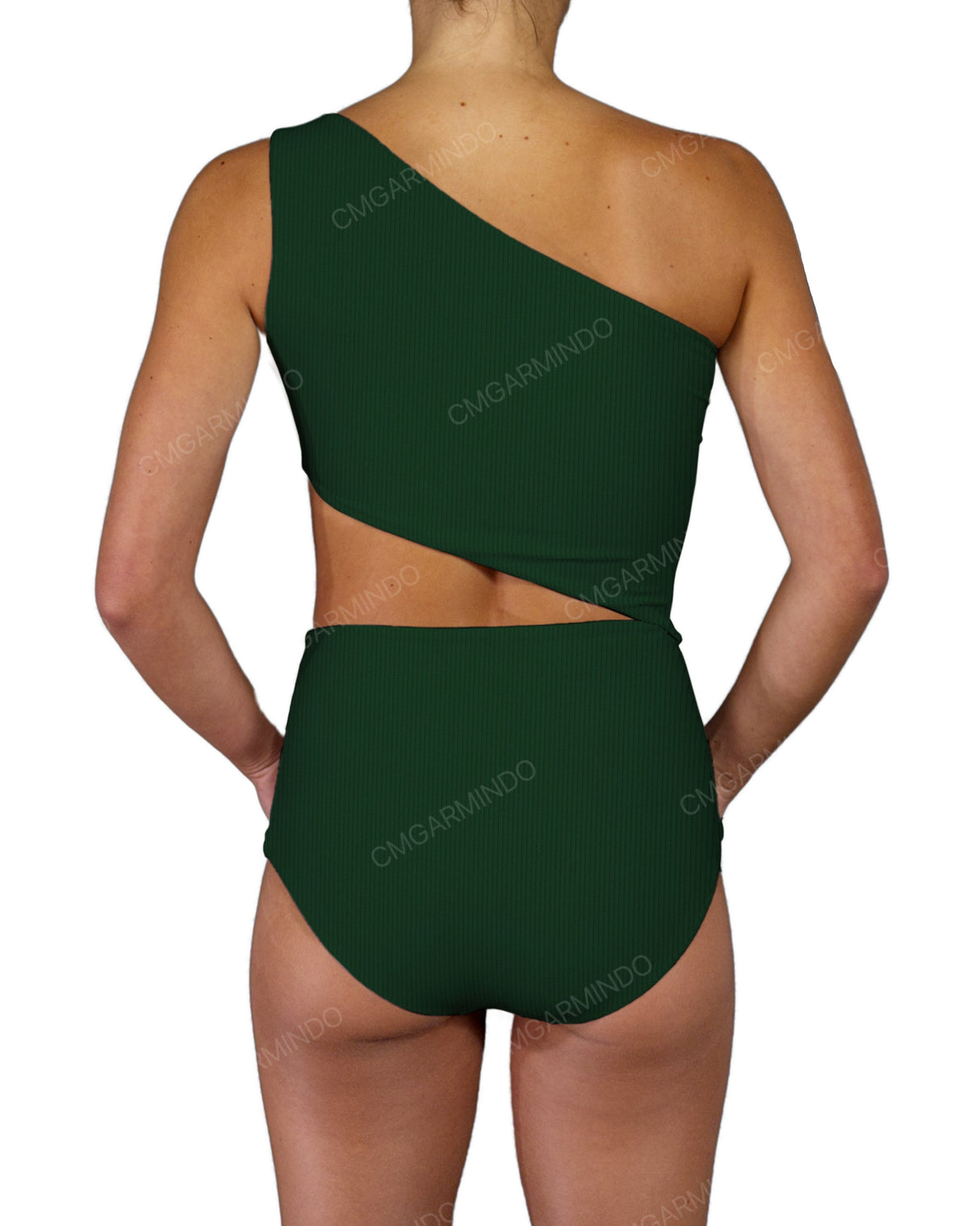 One Shoulder Cut Out One Piece