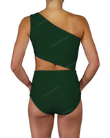 One Shoulder Cut Out One Piece