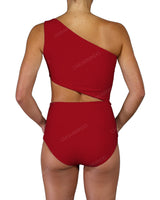 One Shoulder Cut Out One Piece