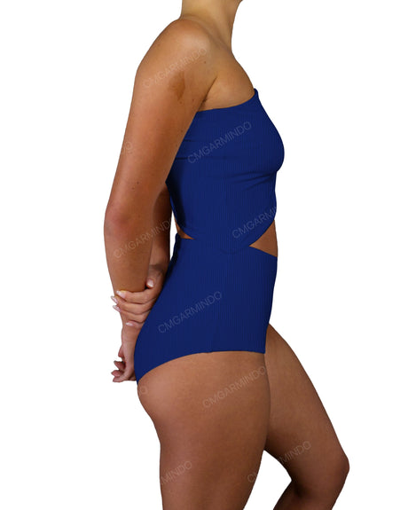 One Shoulder Cut Out One Piece