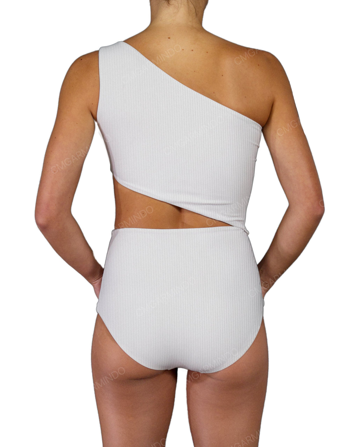 One Shoulder Cut Out One Piece