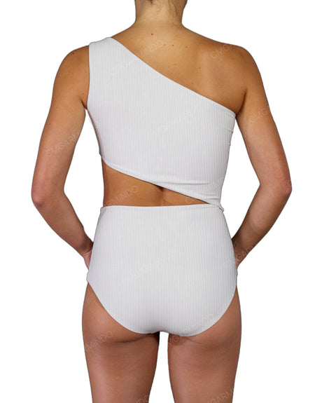 One Shoulder Cut Out One Piece