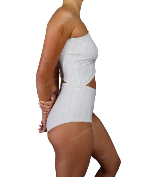 One Shoulder Cut Out One Piece
