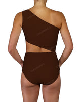 One Shoulder Cut Out One Piece
