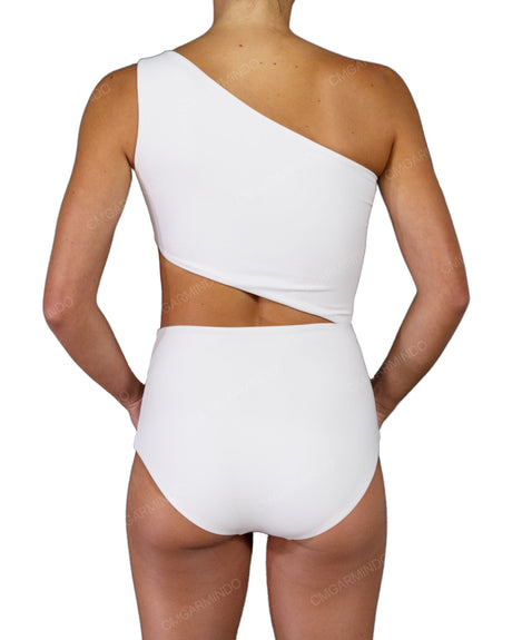 One Shoulder Cut Out One Piece