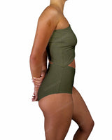 One Shoulder Cut Out One Piece