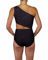 One Shoulder Cut Out One Piece