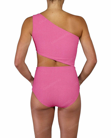 One Shoulder Cut Out One Piece