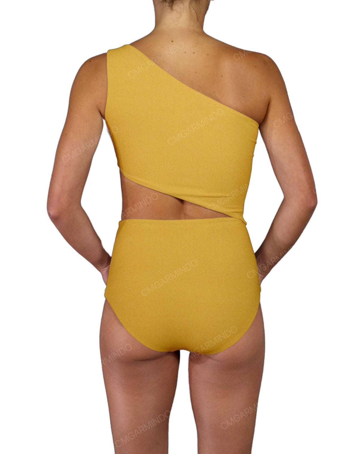One Shoulder Cut Out One Piece