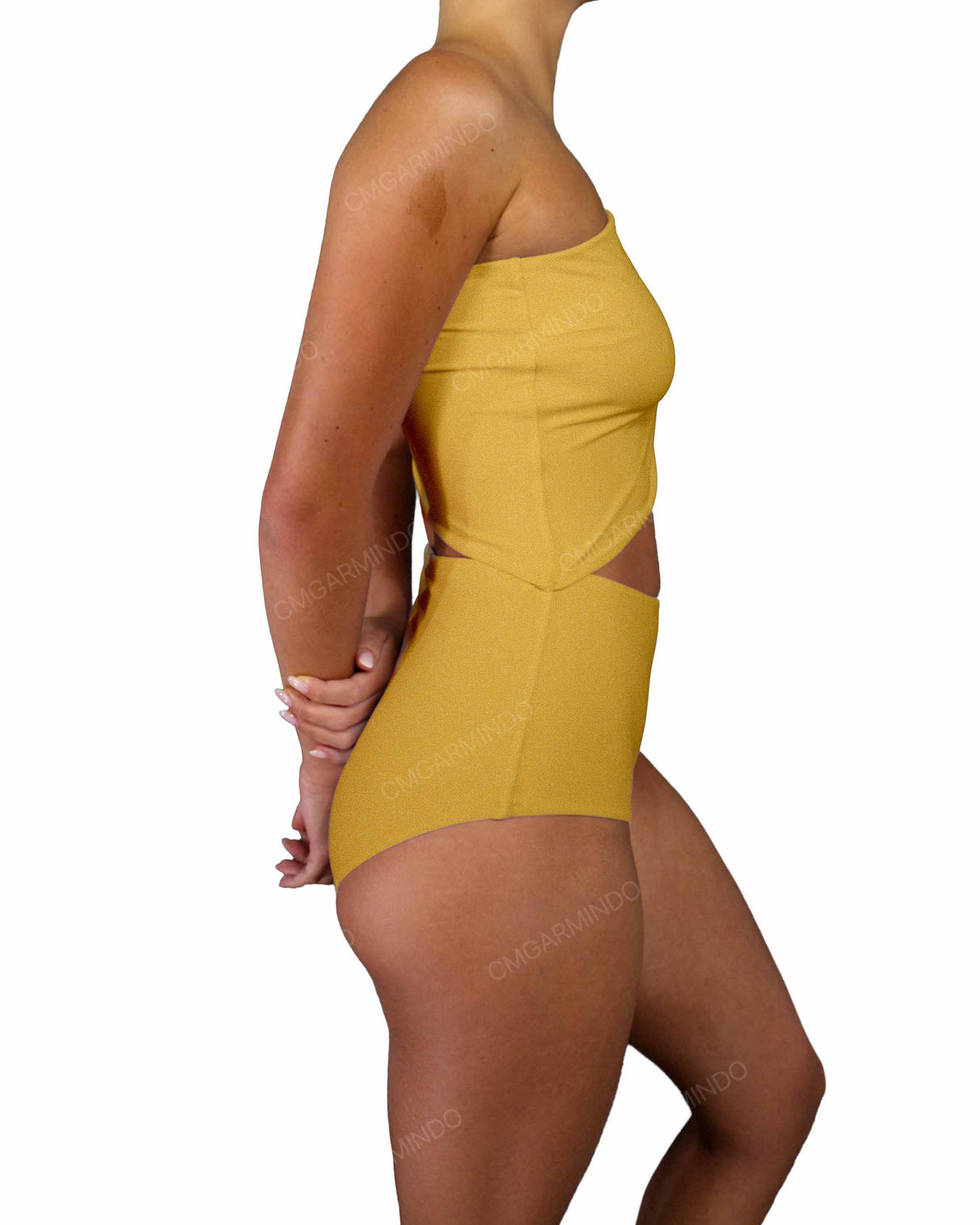 One Shoulder Cut Out One Piece