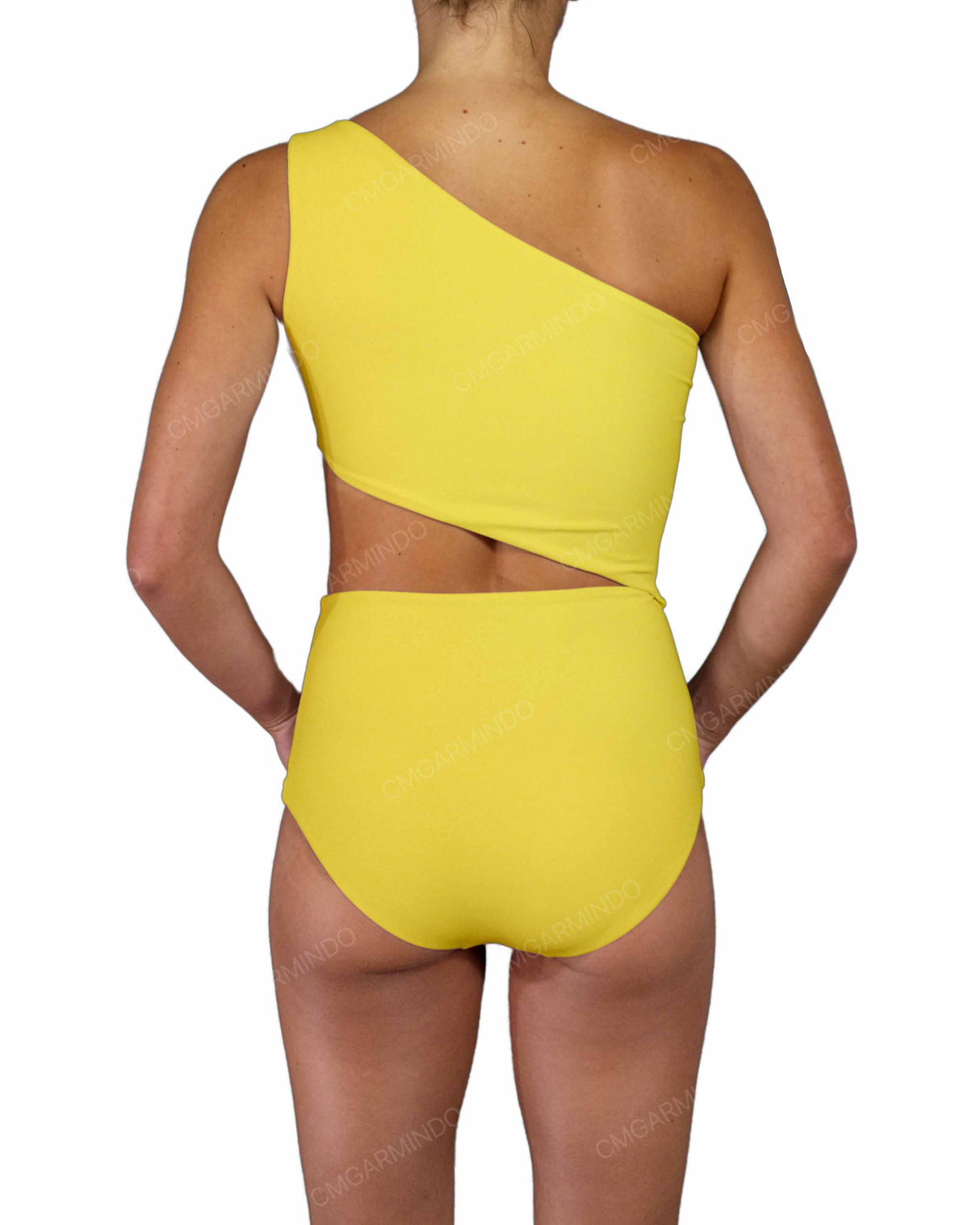 One Shoulder Cut Out One Piece