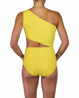 One Shoulder Cut Out One Piece