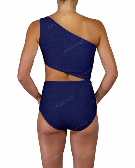 One Shoulder Cut Out One Piece