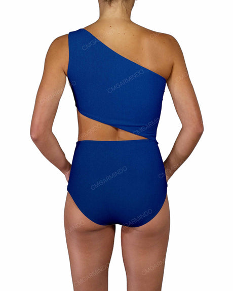 One Shoulder Cut Out One Piece