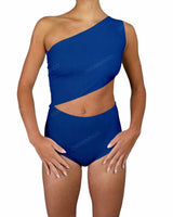 One Shoulder Cut Out One Piece