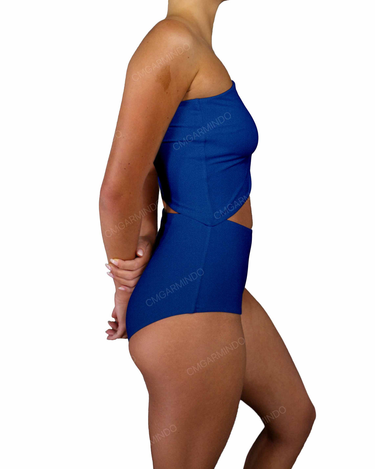 One Shoulder Cut Out One Piece