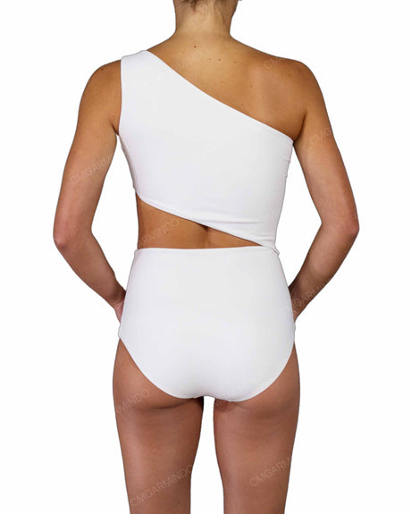 One Shoulder Cut Out One Piece