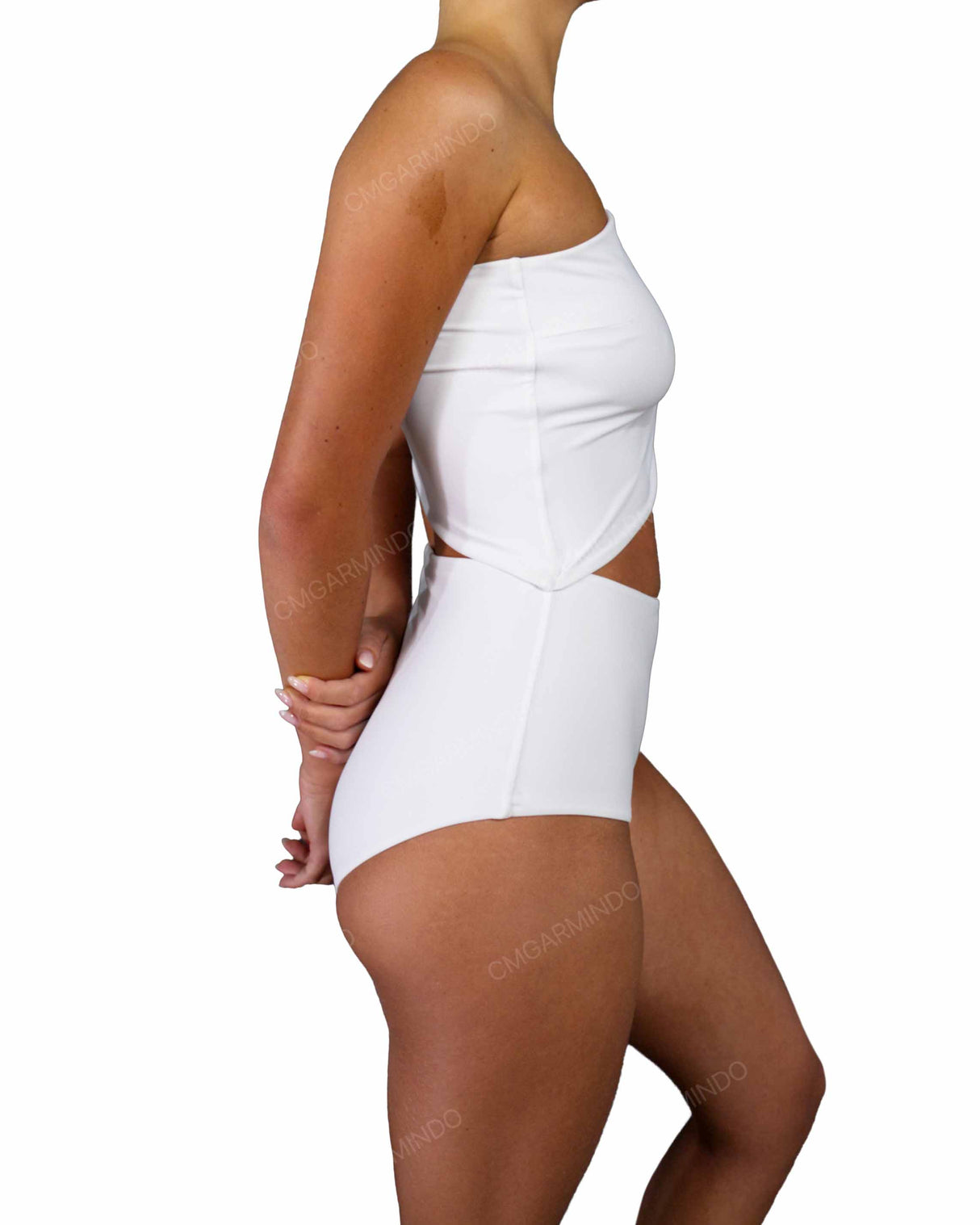 One Shoulder Cut Out One Piece