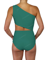 One Shoulder Cut Out One Piece