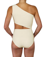 One Shoulder Cut Out One Piece