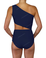 One Shoulder Cut Out One Piece