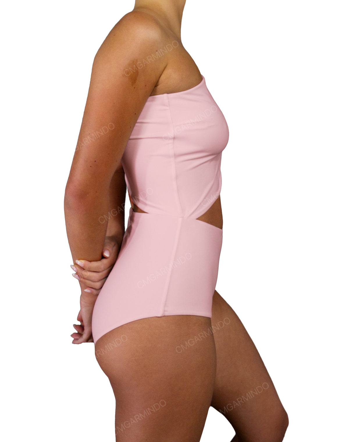 One Shoulder Cut Out One Piece