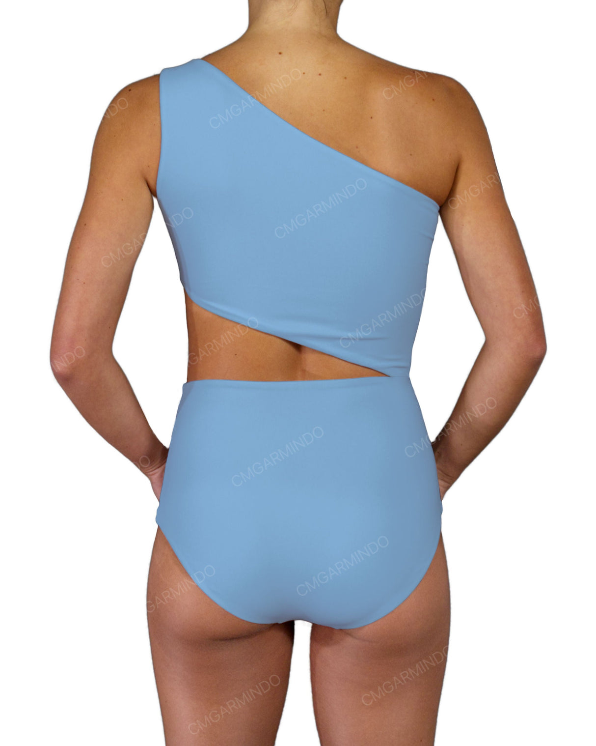 One Shoulder Cut Out One Piece