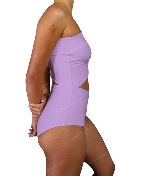 One Shoulder Cut Out One Piece