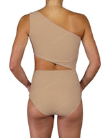 One Shoulder Cut Out One Piece