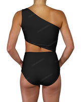 One Shoulder Cut Out One Piece