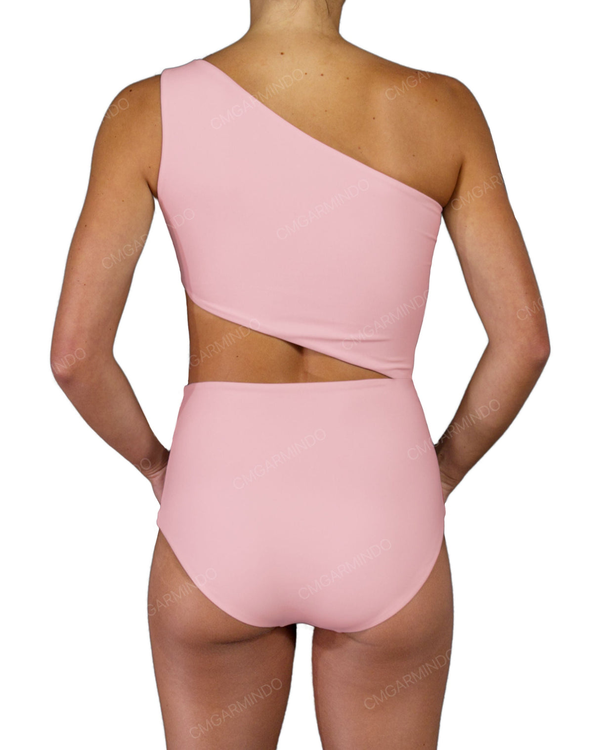 One Shoulder Cut Out One Piece