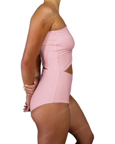 One Shoulder Cut Out One Piece