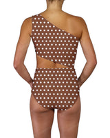 One Shoulder Cut Out One Piece