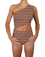One Shoulder Cut Out One Piece
