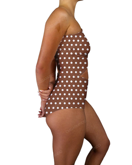 One Shoulder Cut Out One Piece