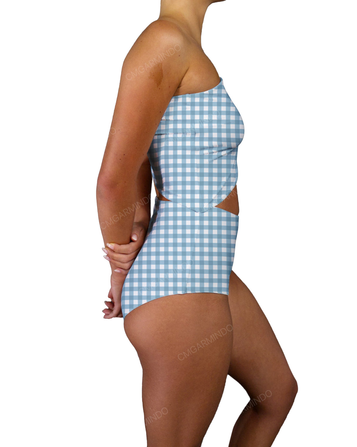 One Shoulder Cut Out One Piece