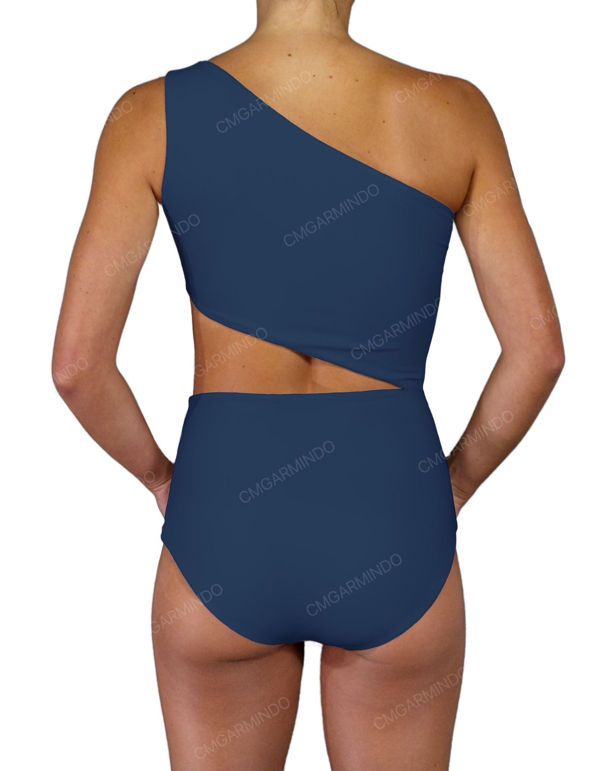One Shoulder Cut Out One Piece