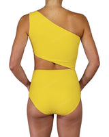One Shoulder Cut Out One Piece