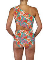 One Shoulder Cut Out One Piece