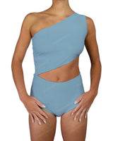 One Shoulder Cut Out One Piece
