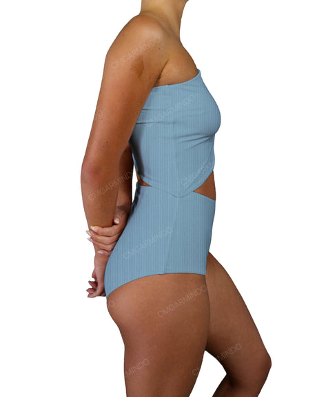 One Shoulder Cut Out One Piece