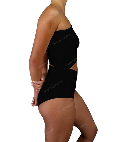 One Shoulder Cut Out One Piece
