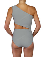 One Shoulder Cut Out One Piece