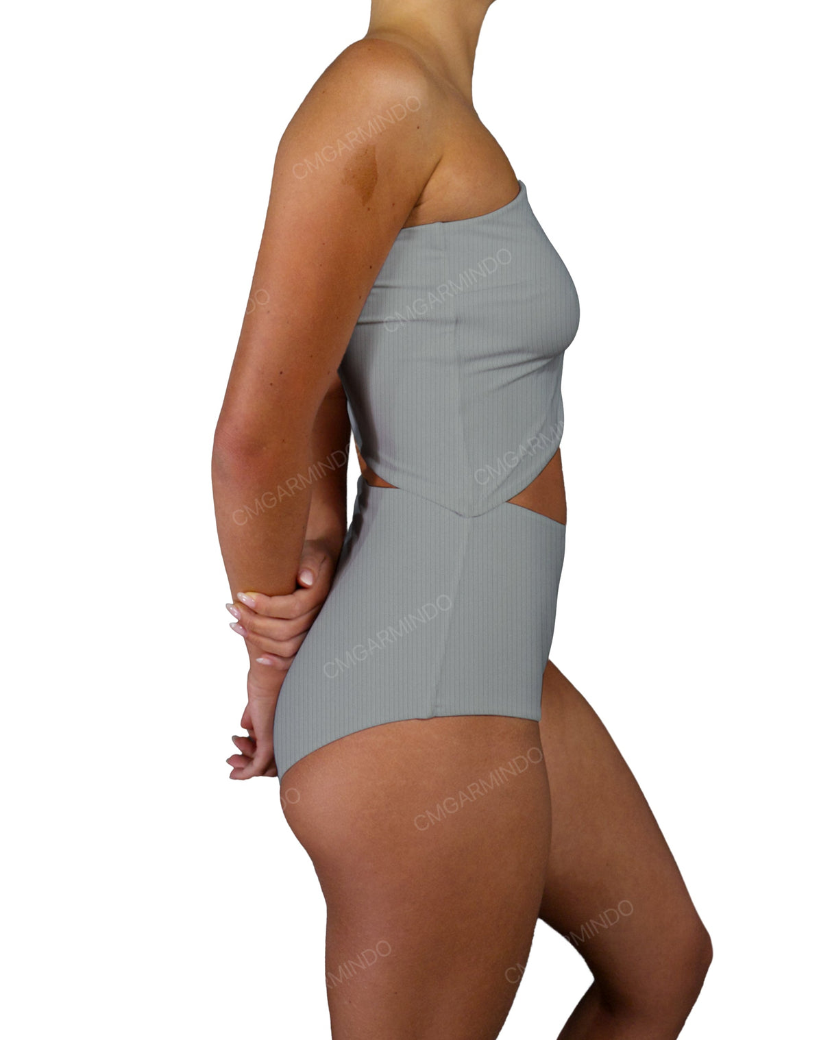 One Shoulder Cut Out One Piece